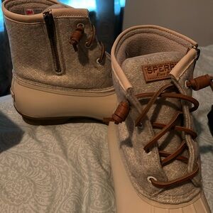 Sperry saltwater wool linen duck boot